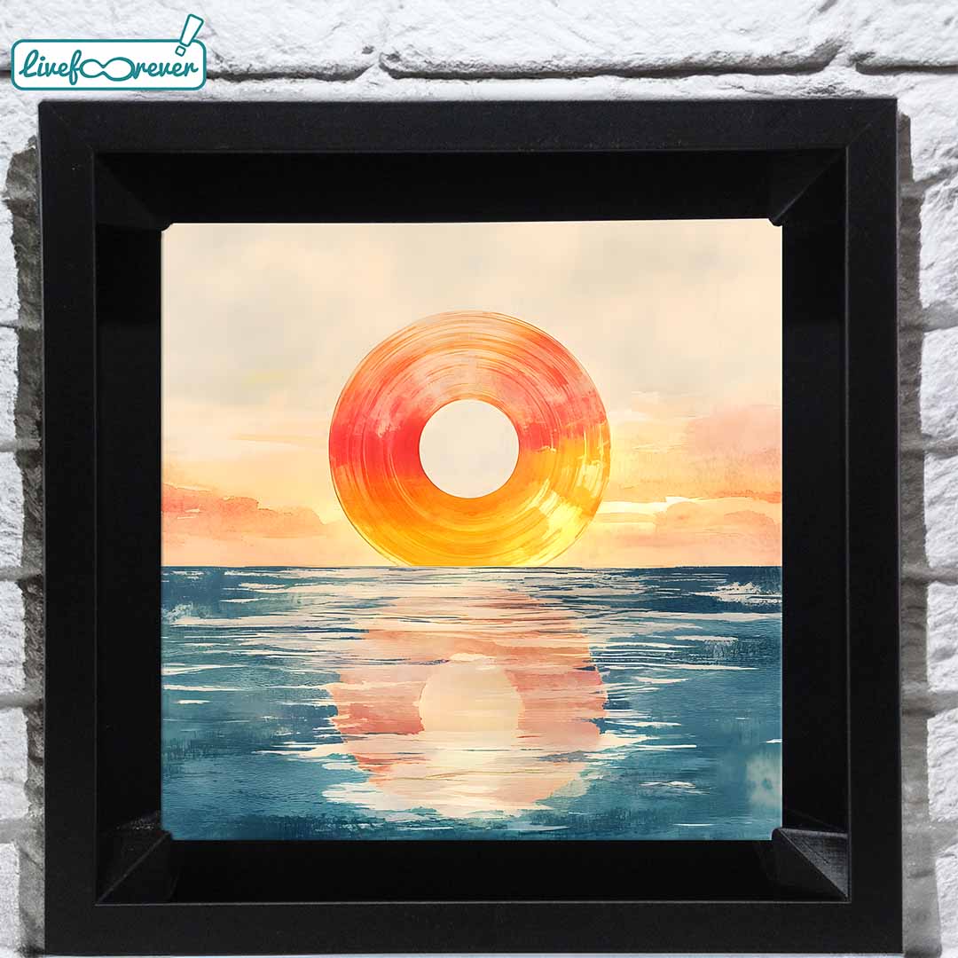 Kosü - stampa fotografica su mattonella in ceramica – Il caldo suono del vinile