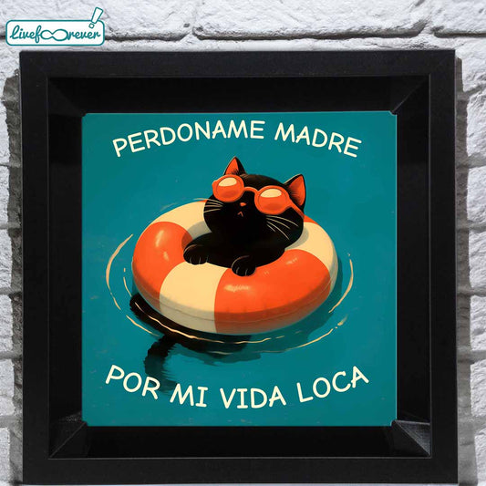 Kosü - stampa fotografica su mattonella in ceramica – – Perdoname madre por mi vida loca