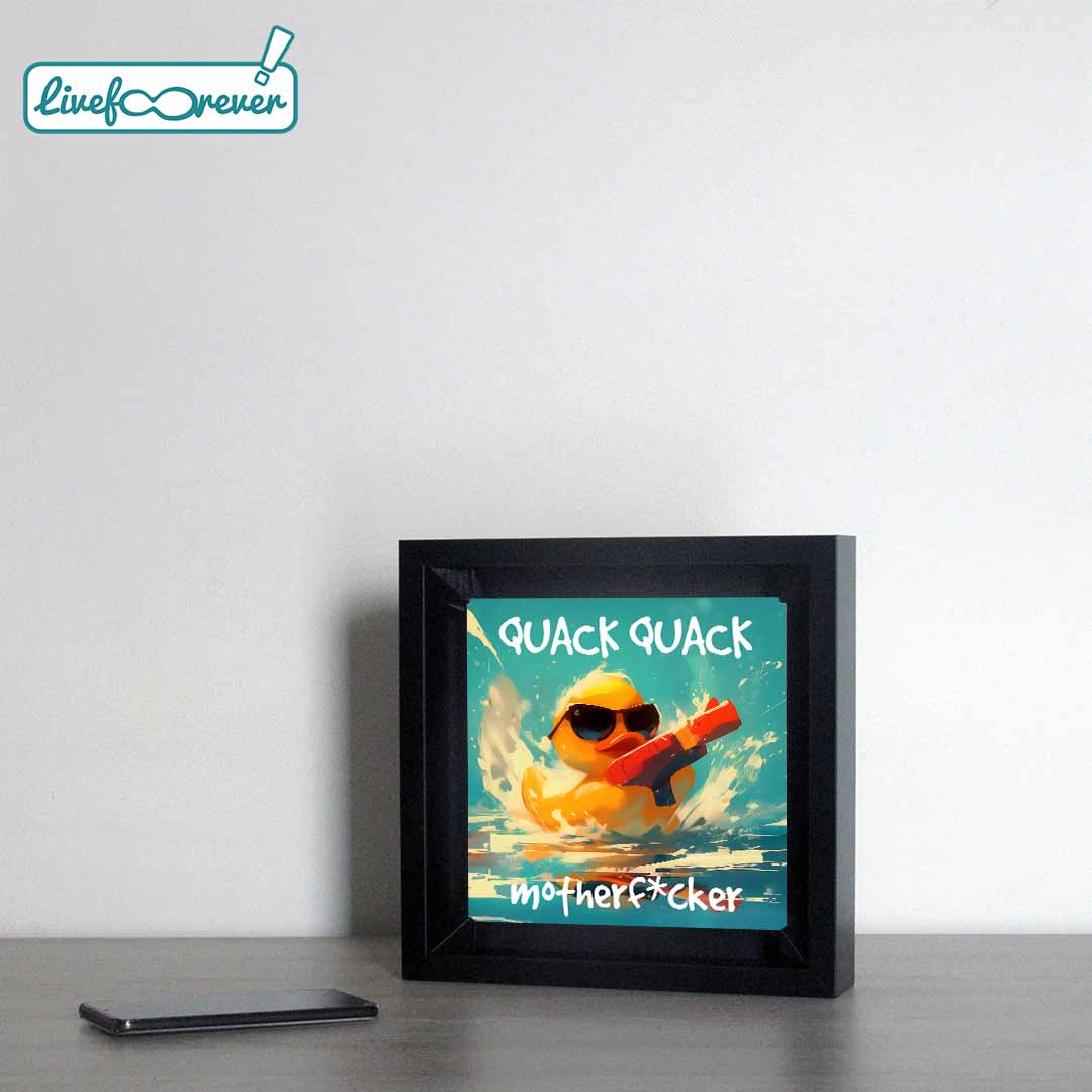 Kosü - stampa fotografica su mattonella in ceramica – Quack Quack, motherf*cker!