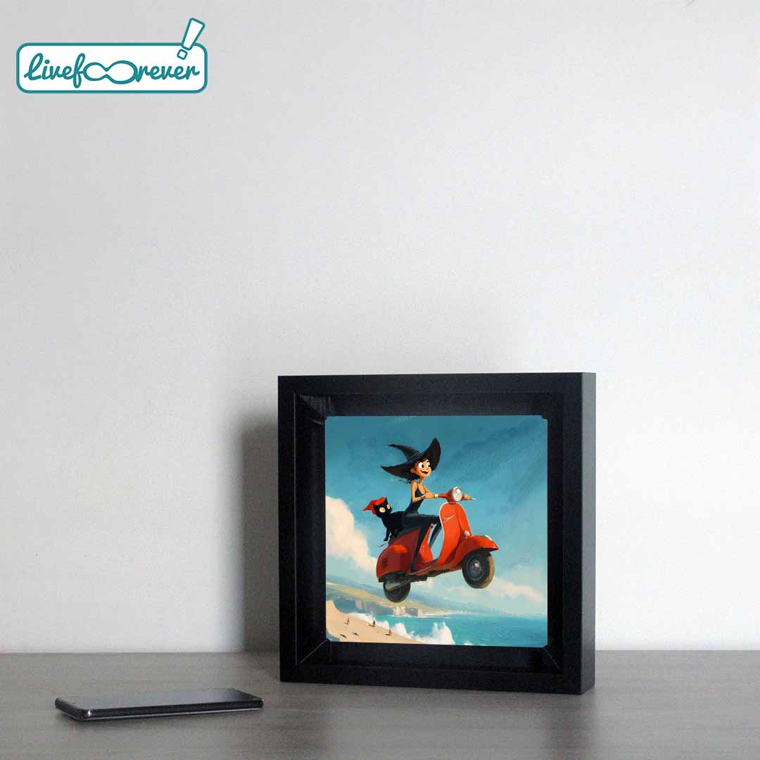 Kosü - stampa fotografica su mattonella in ceramica – Vespe truccate