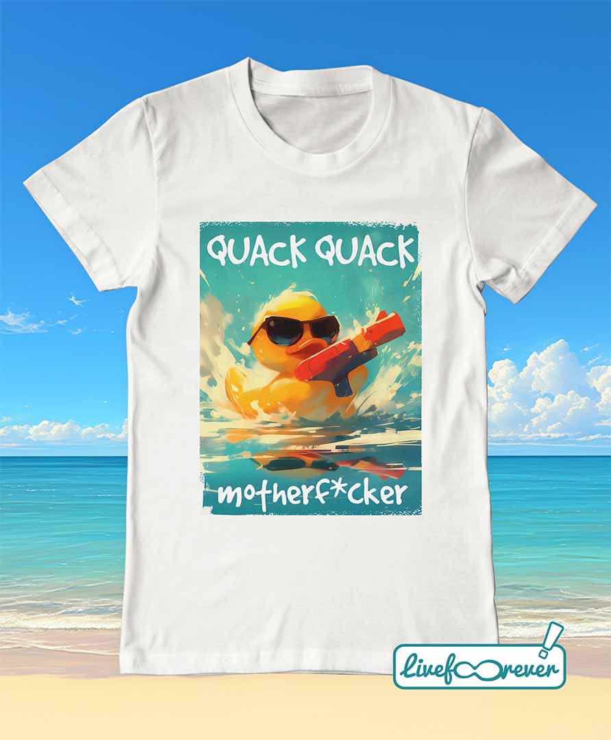 T-shirt uomo – Quack Quack, motherf*cker