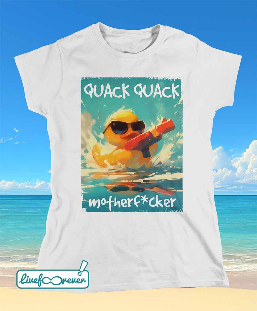 T-shirt donna – Quack Quack, motherf*cker