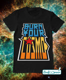 T-shirt uomo – Burn your cosmo (nero)