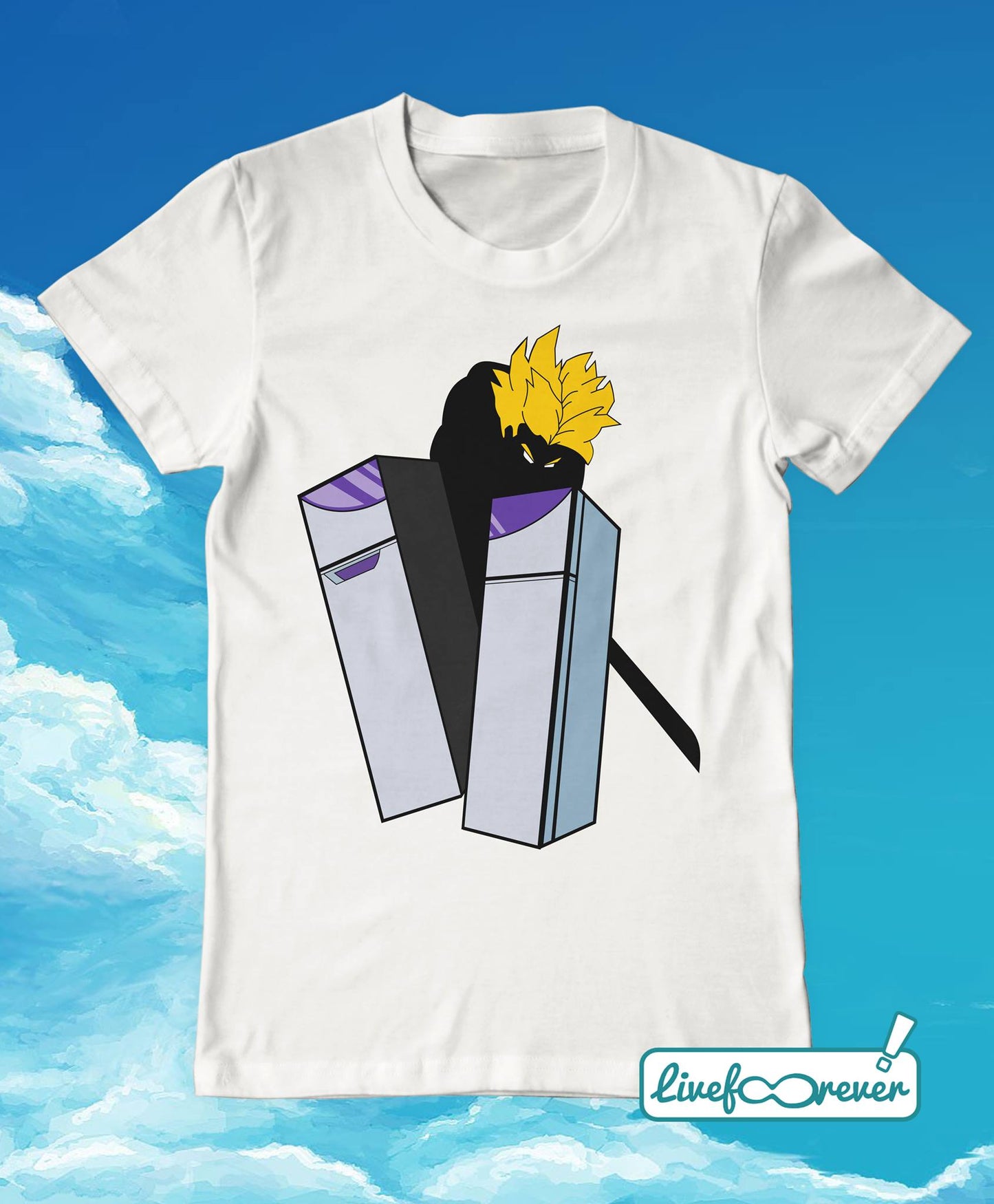 T-shirt uomo – La sconfitta di Freezer (bianco)