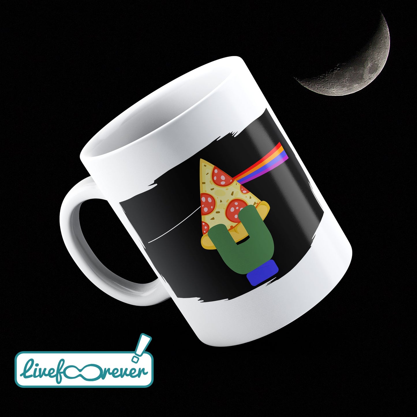 Tazza 325 ml – The dark side of the pizza (Leo)