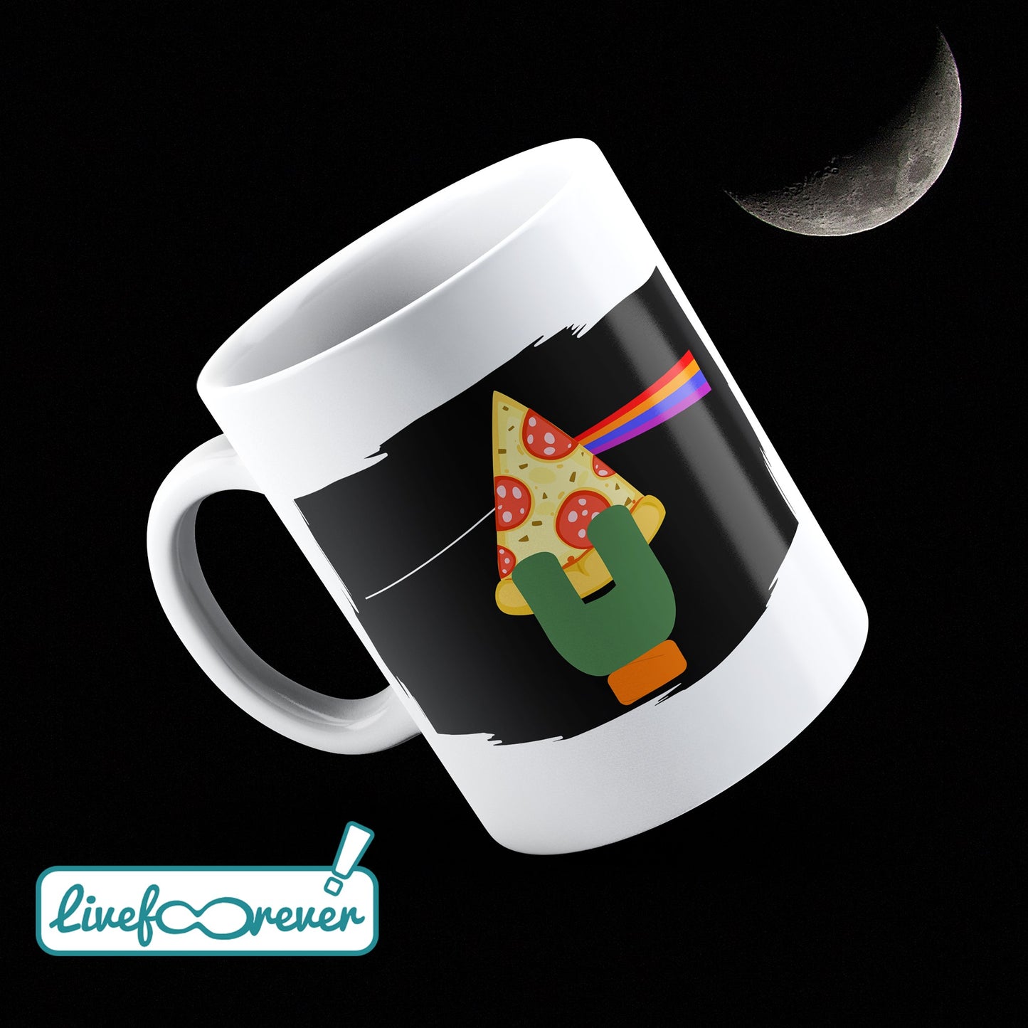 Tazza 325 ml – The dark side of the pizza (Mikey)