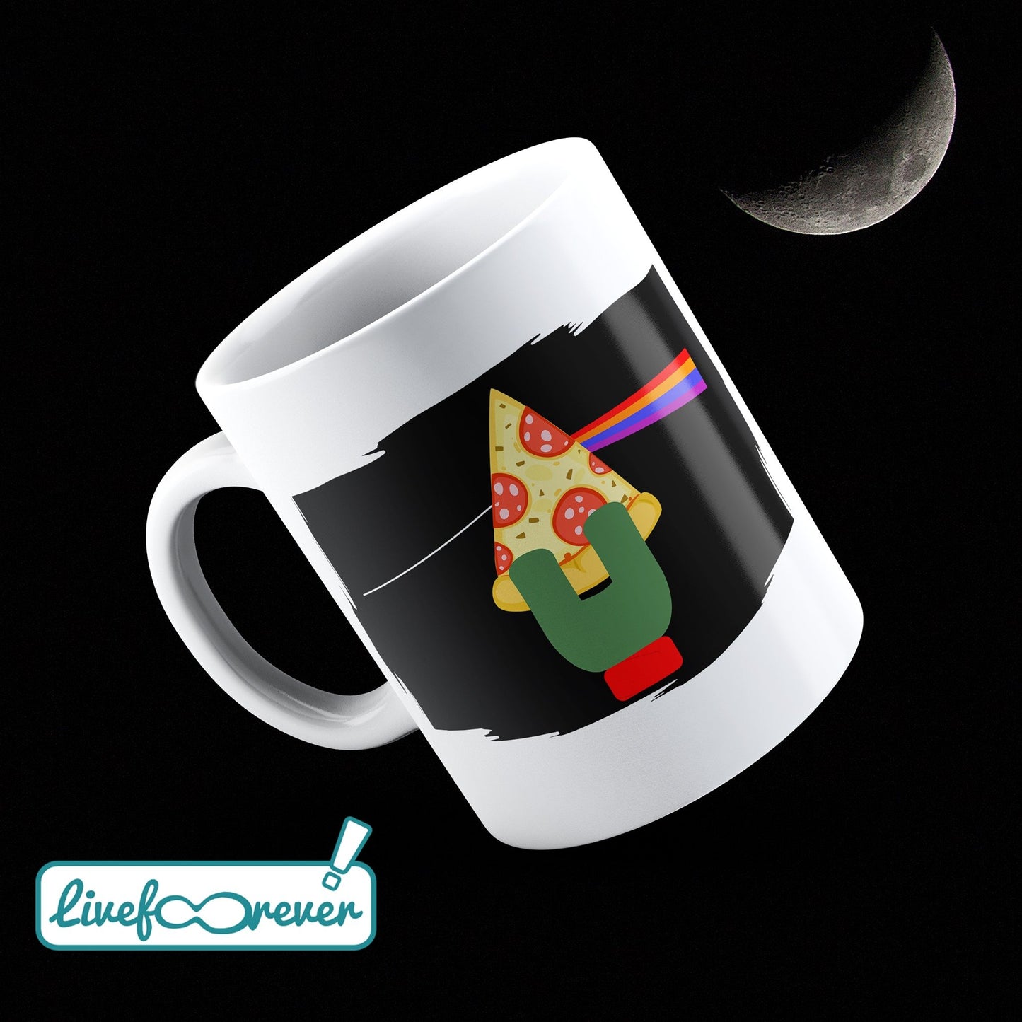 Tazza 325 ml – The dark side of the pizza (Raph)