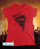 T-shirt donna - Alfonsino the hurricane - Hugs? (rosso)