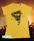 T-shirt donna - Alfonsino the hurricane (giallo)
