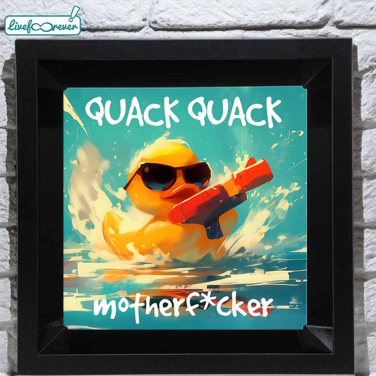Kosü - stampa fotografica su mattonella in ceramica – Quack Quack, motherf*cker!