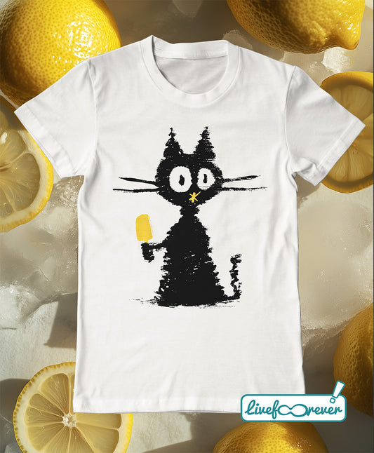 T-shirt uomo – RiGatto con ghiacciolo