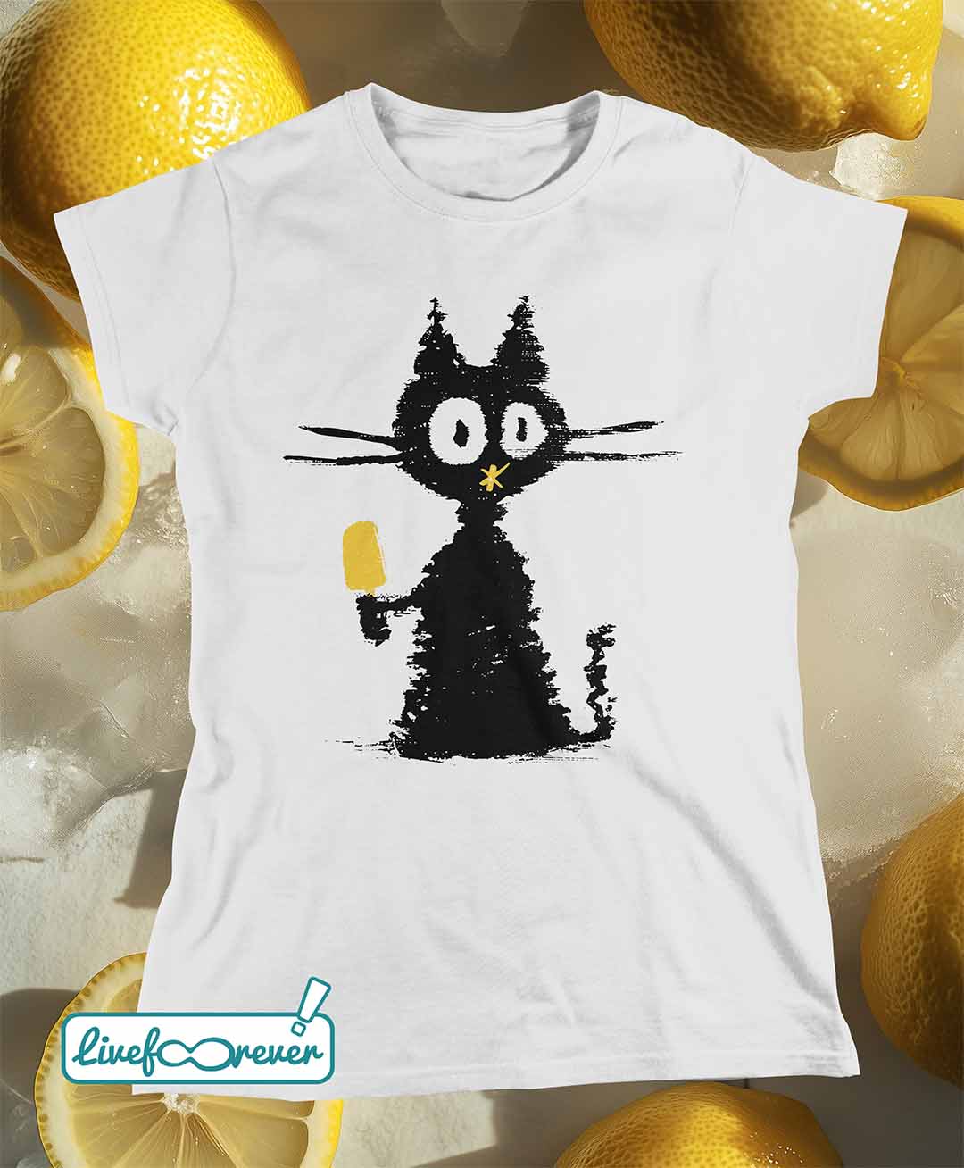 T-shirt donna – RiGatto con ghiacciolo