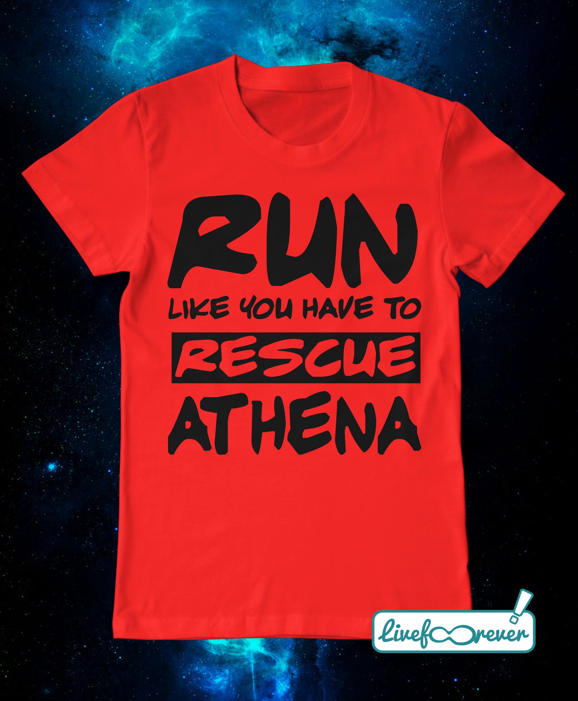 T-shirt uomo – Run like you have to rescue Athena