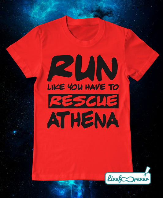 T-shirt uomo – Run like you have to rescue Athena