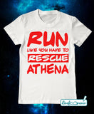 T-shirt uomo – Run like you have to rescue Athena
