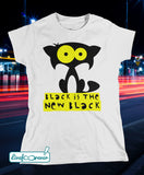 T-shirt gatto donna – Bartok – black is the new black