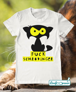T-shirt gatto uomo – Mozart – fuck Schrodinger