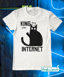 T-shirt gatto uomo – Cat is the king of the Internet