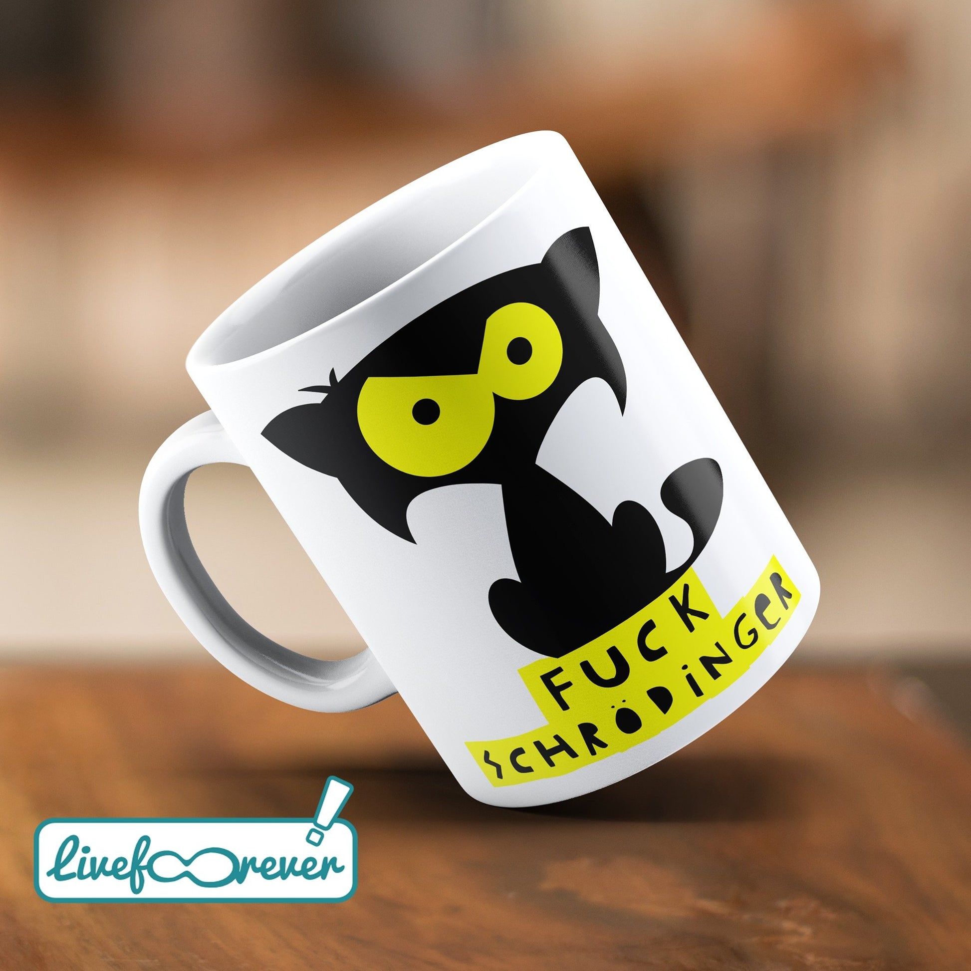 Tazza 325 ml – Glorious Feline Master Race – Mozart – fuck Schrodinger