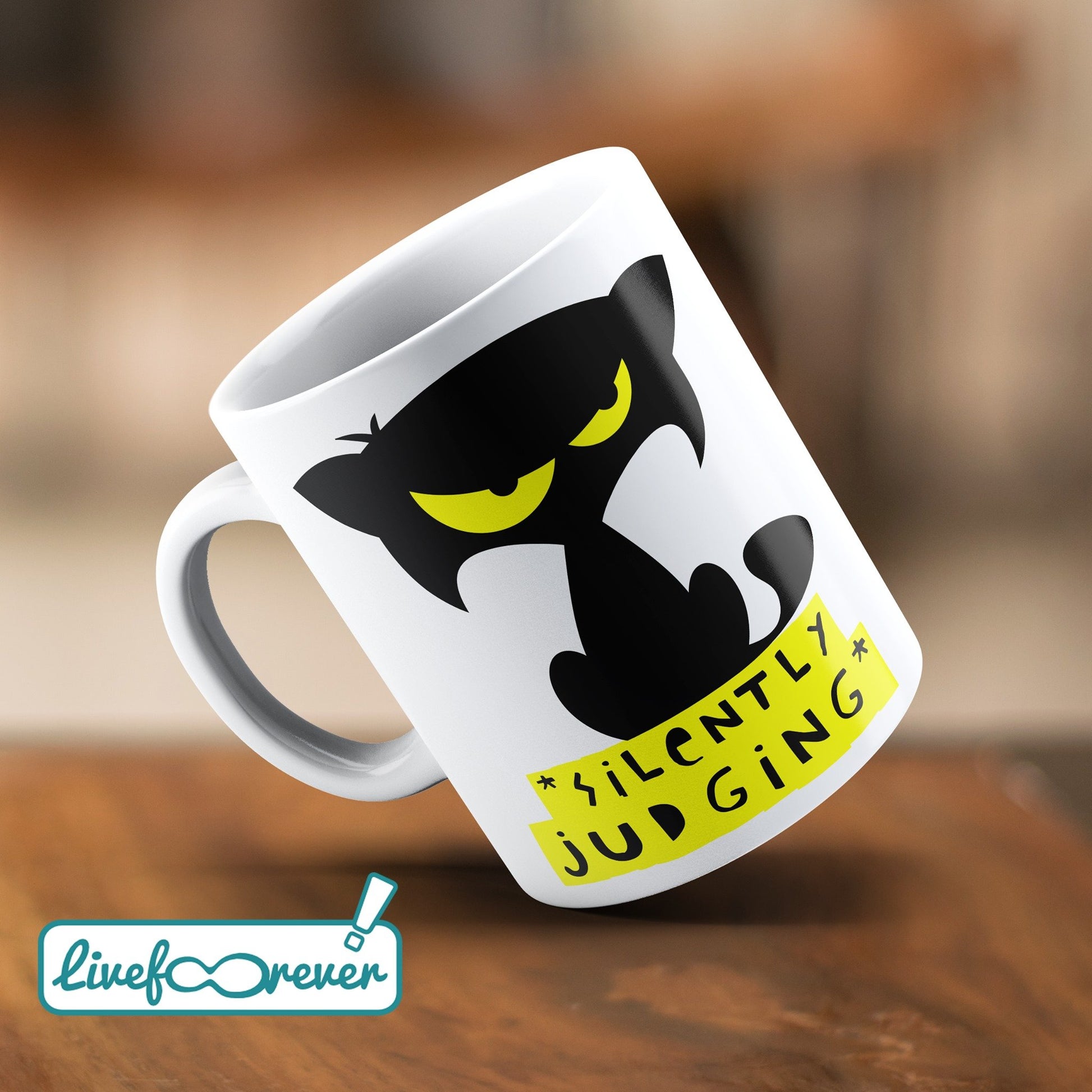Tazza 325 ml – Glorious Feline Master Race – Mozart – silently judging