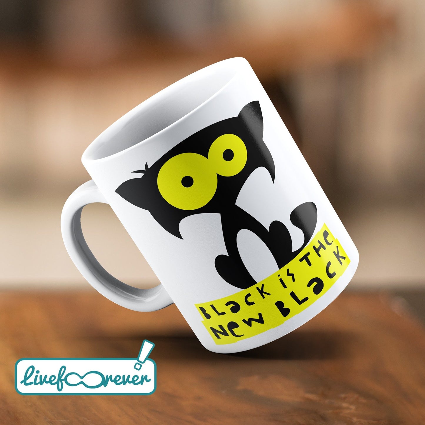 Tazza 325 ml – Glorious Feline Master Race – Bartok – black is the new black