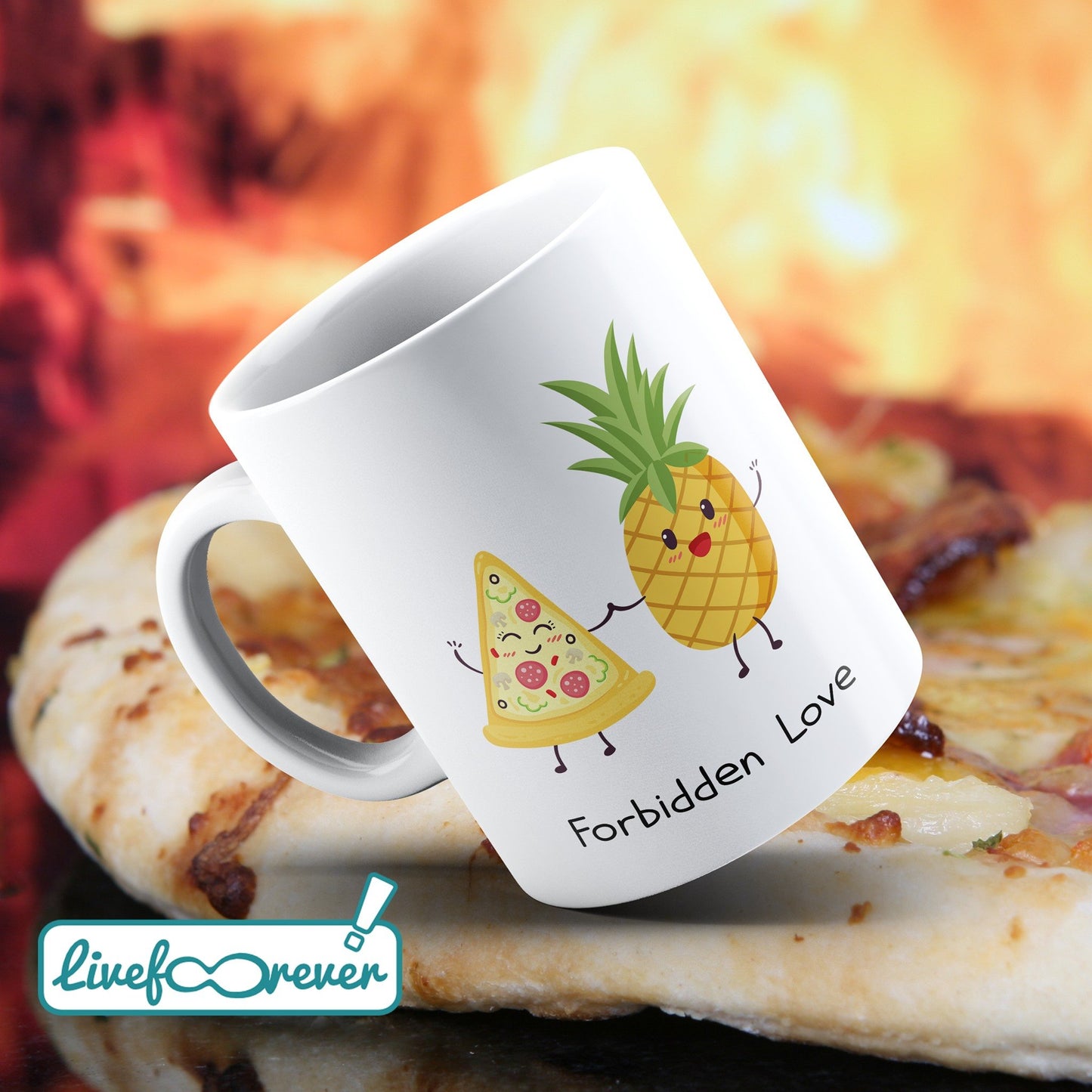 Tazza pizza ananas - forbidden love