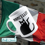 Tazza 325 ml – Glorious Feline Master Race – Meowrio, the Italian cat – (mamma mia) Marcello
