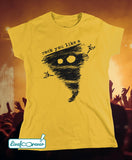 T-shirt donna - Alfonsino the hurricane – Rock you like a hurricane (giallo)