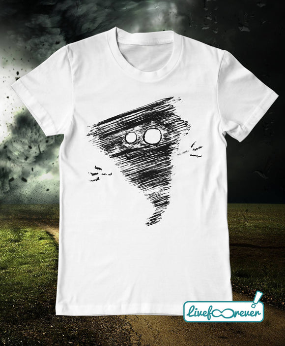 T-shirt uomo - Alfonsino the hurricane (bianco)