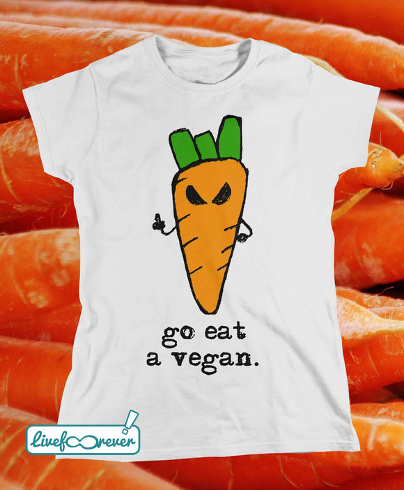 T-shirt donna – Caroth – Go eat a vegan