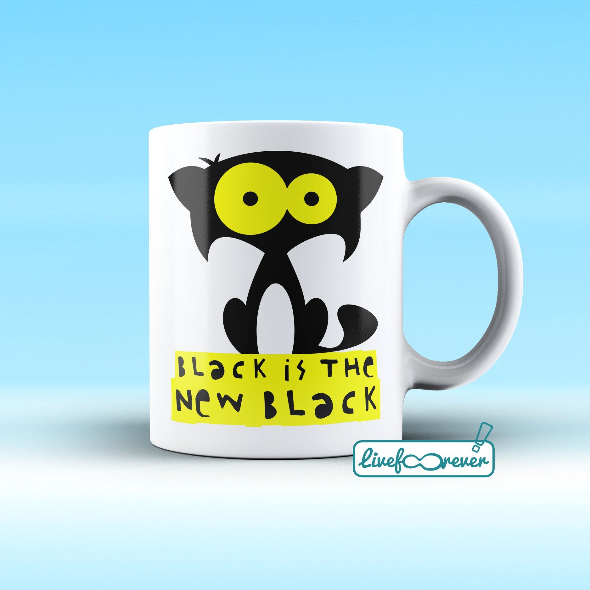 Tazza 325 ml – Glorious Feline Master Race – Bartok – black is the new black