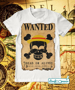 T-shirt uomo – Wanted – the captain