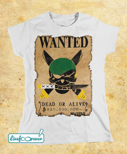 T-shirt donna – Wanted – the swordsman